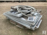 Lot Of Extruded Aluminum Cabinet Parts
