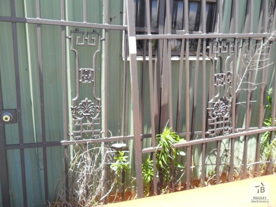 Big Metal Entry Gate 7 ft 9 in H X 218 in W