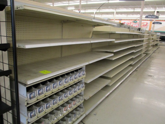 19 Sections 4' Shelving Dbl Sided