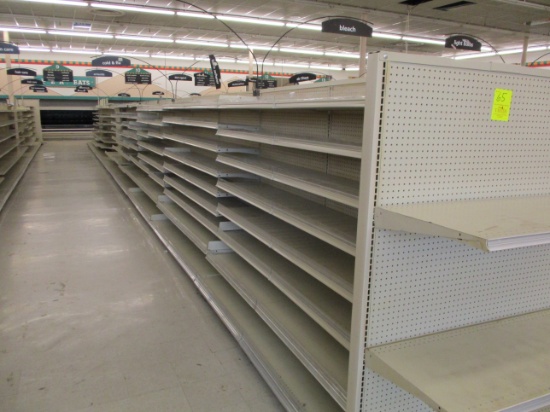19 Sections 4' Dbl Sided Shelving
