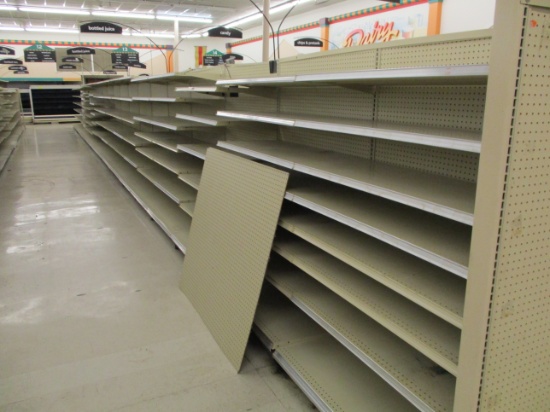 19 Sections 4' Dbl Sided Shelving