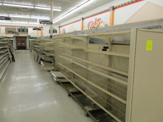 18 Sections 4' Single Sided Shelving