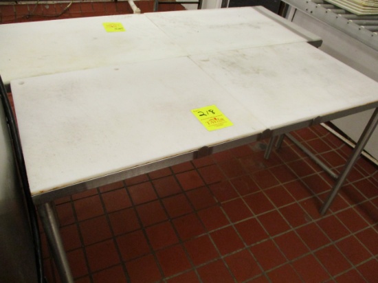 Poly Board Meat Cutting Table