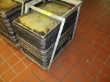 48 Baking Sheet Pans With Roll Around Cart