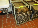 50 Baking Sheet Pans With Roll Around Cart