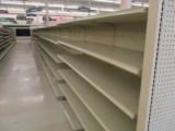 19 Sections of 4' Shelving Dbl Sided