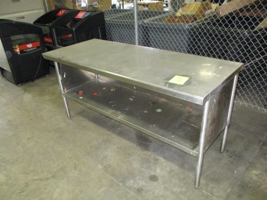 Stainless Steel Table w/ bottom shelf