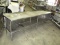 Aprox 12' Stainless Steel Table with Shelf