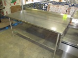 6' Stainless Steel Table W/ Shelf