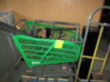Shopping Cart W/ Contents & Hand Sanitizer Stand