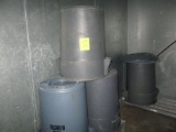 4 Commercial Trash Cans