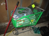 Shopping Cart W/ Misc Cleaning Supplys