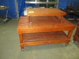 Tiered Roll Around HD Table on Casters