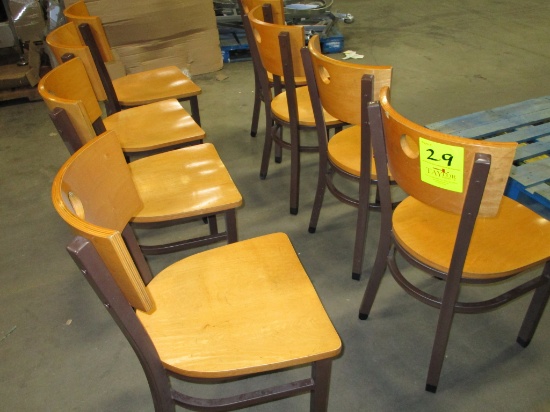 8 Wood Chairs