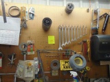 Tools And Misc Parts On Wall