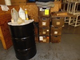 Totes Of Misc Gloves And Barrel