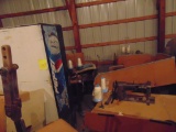 Pepsi Machine And Sewing Tables