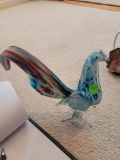 Hand Blown Glass Rooster From Spain