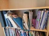 Quilting Books on top shelf