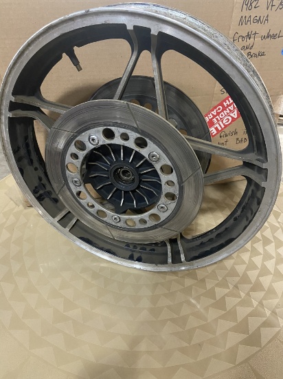 Honda 1982 Magna Front Wheel & Both Brake Rotors