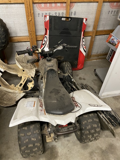 90cc White Yamaha Four Wheeler