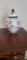 Blue & White Floral Porcelain Ginger Jar