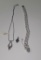 Marked Sterling Silver Bracelet,Necklace&Pendant