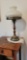 Vintage Brass Lamp With Hobnail Milk Glass Shade