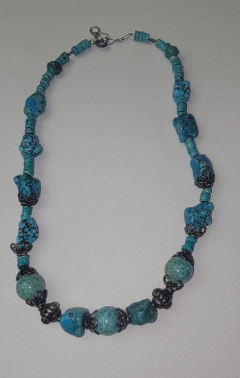 Sterling Silver & Turquoise Necklace