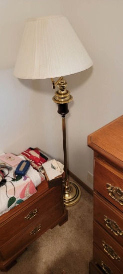 Vintage Black & Brass Lamp