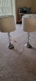 Matched Crystal Lamps
