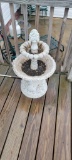 2 Tier Concrete Bird Bath