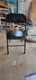 4 Padded Black Folding Chairs