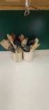 Utensil Canisters With Utensils