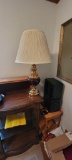 Vintage Brass & Black Lamp