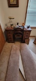 Mahoganey Double Pedestal Desk With Chair