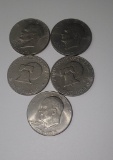1776-1976 Eisenhower Liberty Bell Moon Clad Silver One Dollar Bicentennial Coins