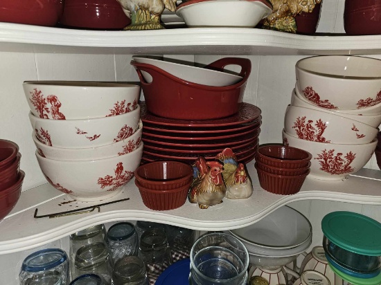 Assorted Bowls & Chickens