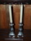 Silver finished Avon candle sticks