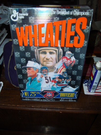 NFL 75th Anniversary Wheaties box
