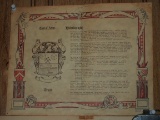 Coat of Arms Tesar Historical Poster