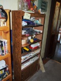 6 tier bookshelf with cupboard