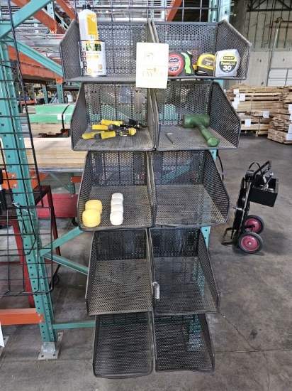Storage Shelf Unit With Various Tools