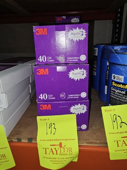 Regalite 40 Grit 5" 8 Hole Hook It Discs