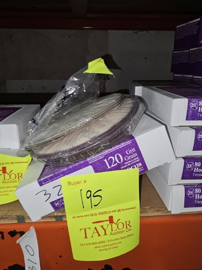 Regalite 120 Grit 8" Hook It Discs