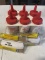 2 - Chalkline Replacement Line W/ 6 Pack Of Red Chalk