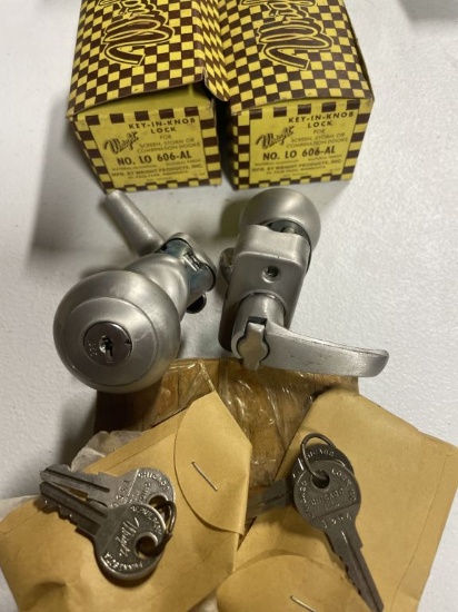 Wright Storm, Screen & Combination Door Knob Lo606-al With Keys Entry