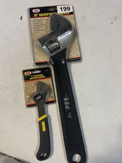 Iit 18" & 8" Adjustable Wrench
