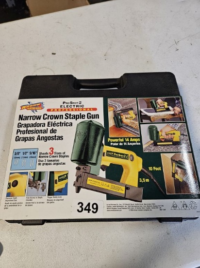 Narrow Crown Staple Gun From 3/8 To 9/16