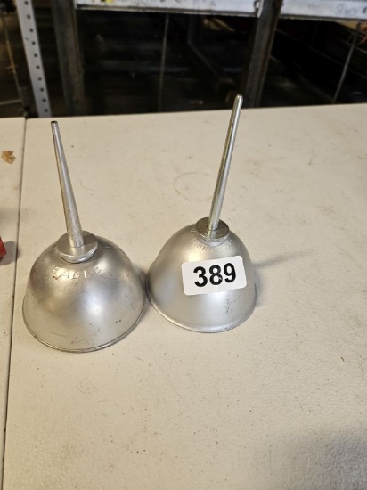 2 - Eagle Thumb Pump Oil Cans